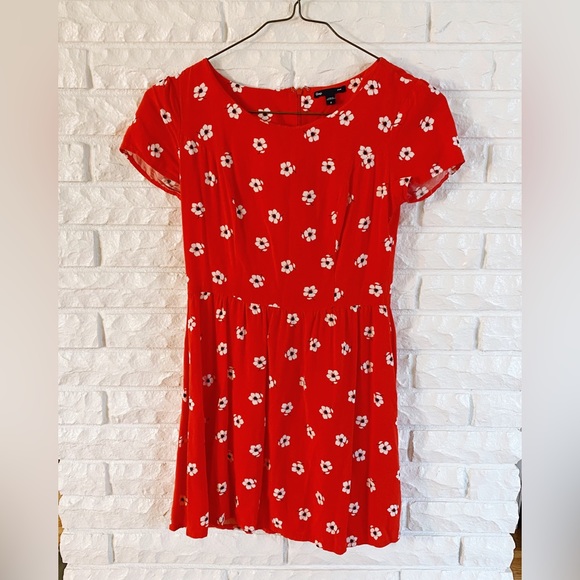 Gap Short Sleeve Floral Dress Size 0 - Picture 1 of 4